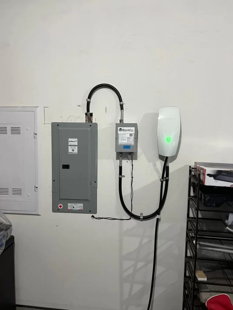 ev charger installation load managment